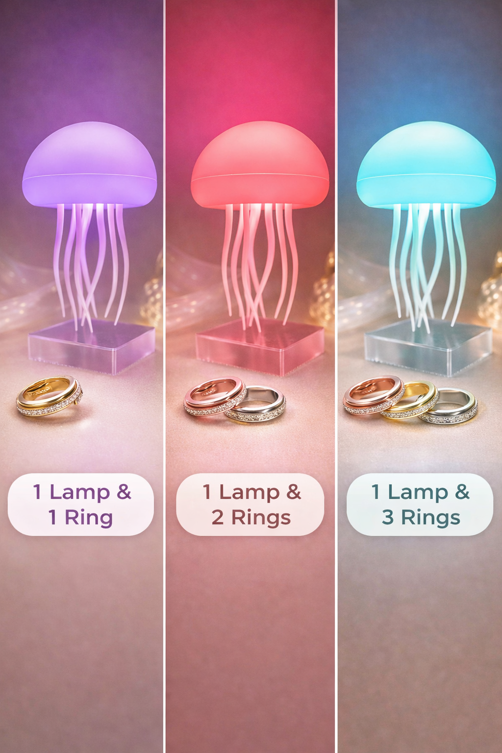 Jellyfish Lamp + Anxiety Ring